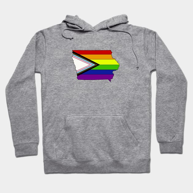 progress pride flag - Iowa Hoodie by TheUndeadDesign